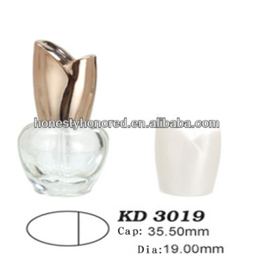 Ellipsoid Nail Polish Flasche Und Golden Rose Cap